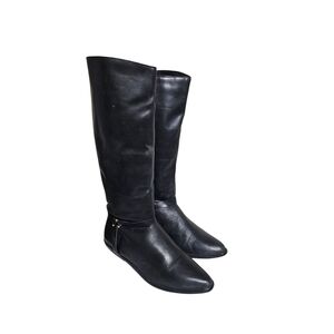 Black Leather Riding Boots By West 31st Size 8M
